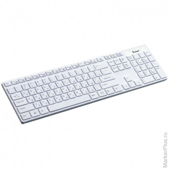 Клавиатура Smartbuy 204, USB мультимедийная, белый