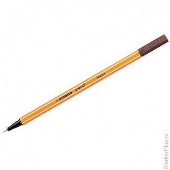 Ручка капиллярная "Point 88" коричневая, 0,4мм, 10 шт/в уп