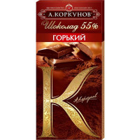 Шоколад Коркунов горький шоколад 55%, 90 г