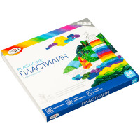 Пластилин Гамма 'Классический', 24 цвета, 480г, со стеком, картон