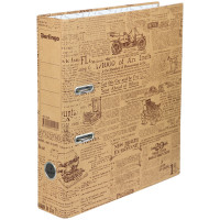 Папка-регистратор Berlingo 'Newspaper', 70мм, картон, с рисунком