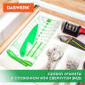 Коврик силиконовый для раскатки/запекания 46х66 см, зеленый, ПОДАРОК пластиковый нож, DASWERK, 608428