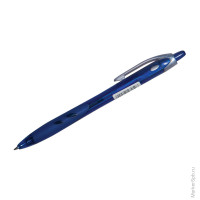 Ручка шариковая автоматическая 'Rexgrip', синяя, 0,7мм, грип, 12 шт/в уп