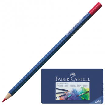 Карандаши цветные акварельные FABER-CASTELL "Art Grip Aquarelle", 36 цветов, трехгранные, металличес