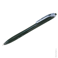 Ручка шариковая автоматическая "Rexgrip", черная, 0,7мм, грип, 12 шт/в уп