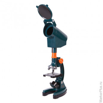 Микроскоп детский LEVENHUK LabZZ M3, 300-1200 кратный, монокулярный, 3 объектива, проектор, 69741