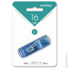 Флэш-диск 16 GB, SMARTBUY Glossy, USB 2.0, синий, SB16GBGS-B