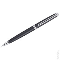 Ручка шариковая 'Hemisphere Matt Black CТ' синяя, 1,0мм, поворотный механизм, подар.уп.