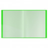Папка с 60 вкладышами Berlingo 'Neon', 24мм, 1000мкм, зеленый неон, с внутр. карманом