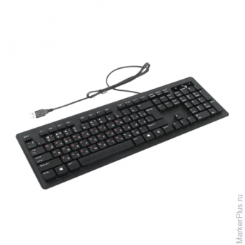 Клавиатура проводная GENIUS SlimStar 130, USB, 104 клавиши, черный, клавиатура островного типа, 3130