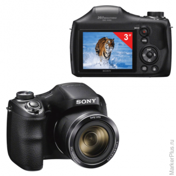 Фотоаппарат компактный SONY Cyber-shot DSC-H300, 20,1 Мп, 35x zoom, 3" ЖК-монитор, черный, DSCH300.R