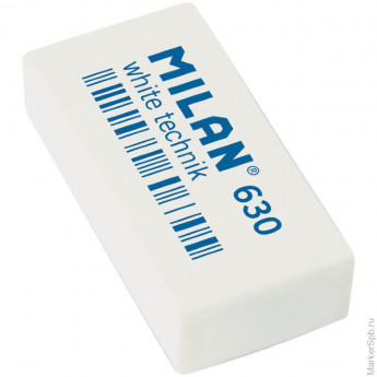Ластик MILAN 630 "White Technic", каучук, 39*19*9мм
