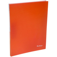 Папка c зажимом Berlingo 'Neon', 17мм, 700мкм, неоновая оранжевая