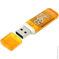 Память Smart Buy 'Glossy' 32GB, USB2.0 Flash Drive, оранжевый