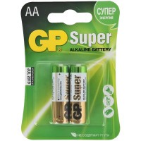 Батарейка GP Super Alkaline AA (LR06) 15A CR2, 2 шт/в уп