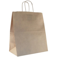 Пакет бумажный "Крафт" с кручеными ручками, 32*20*37см, 70г/м2 Пакет бумажный "Крафт" с кручеными ручками, 32*20*37см, 70г/м2