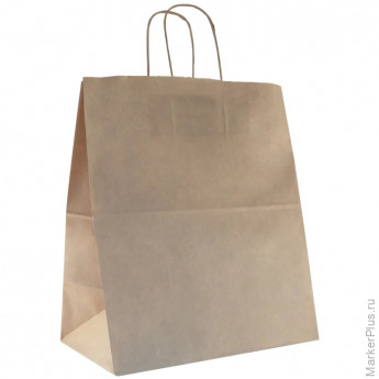Пакет бумажный "Крафт" с кручеными ручками, 32*20*37см, 70г/м2 Пакет бумажный "Крафт" с кручеными ручками, 32*20*37см, 70г/м2