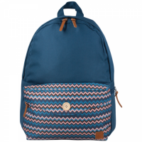 Рюкзак BRAUBERG, универсальный, сити-формат, синий, карман с пуговицей, 20 литров, 40х28х