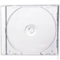 Бокс для 1 CD, slim 5мм, прозрачный 10 шт/в уп