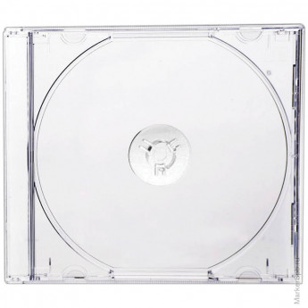 Бокс для 1 CD, slim 5мм, прозрачный, 10 шт/в уп