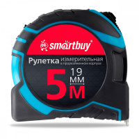 Рулетка измерительная Smartbuy, 5м*19мм, прорезиненный корпус, 2 фиксатора, усиленный зацеп Рулетка измерительная Smartbuy, 5м*19мм, прорезиненный корпус, 2 фиксатора, усиленный зацеп