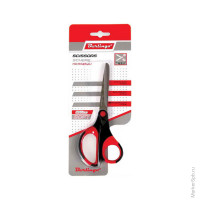 Ножницы "Office Soft" 16,5 см, эргономичные ручки, мягкие вставки, европодвес