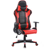Кресло игровое Helmi HL-G01 "Victory", искусственная кожа, черная/красная, 2 подушки