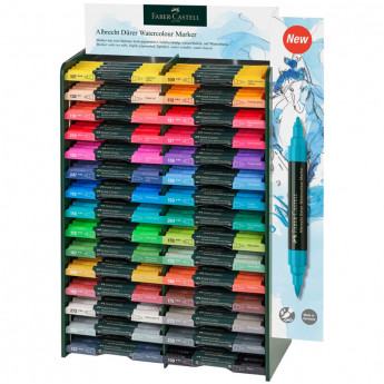 Дисплей с аквамаркерами Faber-Castell 'Albrecht D?rer', с наполн., 120 шт., 30 цветов, комплект 120 шт