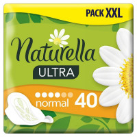 Прокладки женские гигиенические NATURELLA Ultra Camomile Normal Quatro 40шт, комплект 40 шт