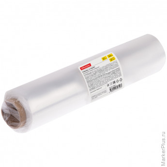 Пленка пищевая OfficeClean, ПЭ, 30см*300м, белая, 15мкм, вес 0,77 кг+-5%