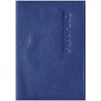 Обложка для паспорта OfficeSpace "Промо" кожа, синий