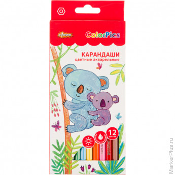 Карандаши акварельные 12 цв. №1School ColorPics 6-гран в наборе Карандаши акварельные 12 цв. №1School ColorPics 6-гран в наборе