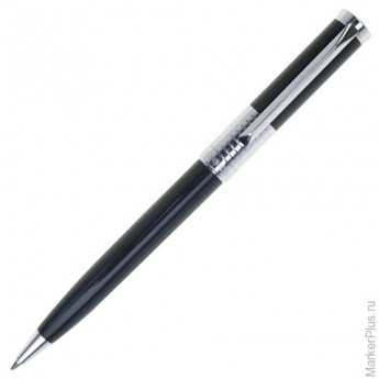 Ручка шариковая PIERRE CARDIN EVOLUTION (Пьер Карден), корпус черный, латунь, хром, PC1020BP, синяя