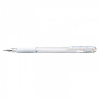 Ручка гелевая Pentel Hybrid gel Grip K118-LW, белая, 0,4мм
