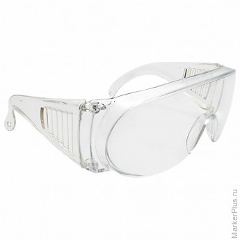 Очки защитные открытые ЕЛАНПЛАСТ "Люцерна", прозрачные, ударопрочный поликарбонат, ОЧК304
