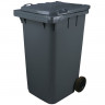 Контейнер-бак мусорный 240л, на 2-х колёсах, с крышкой, серый СПб