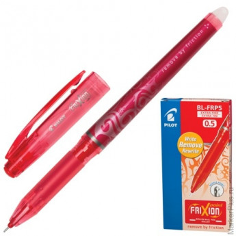 Ручка "Пиши-стирай" гелевая PILOT BL-FRP-5 "Frixion Point", толщина письма 0,25 мм, красная