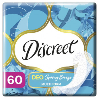 Прокладки женские DISCREET Multiform Весенний Бриз ежедн. 60 шт/уп, комплект 60 шт