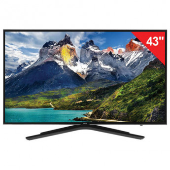 Телевизор SAMSUNG 43" (109,2 см) 43N5500, LED, 1920x1080 Full HD, Smart TV, Wi-Fi, HDMI, USB, черный, 13 кг
