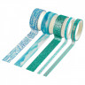 Набор клейких декоративных лент MESHU 'Blue pattern', 5шт