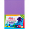 Картон тонированный в массе А4, ArtSpace, 10л., фиолетовый, 180г/м2, 5 шт/в уп
