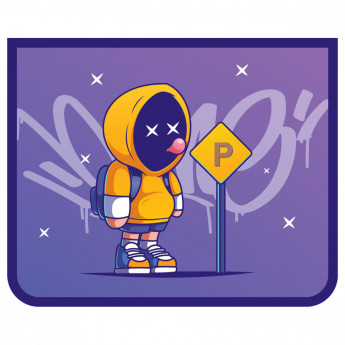Папка для тетрадей 1 отделение, А5, ArtSpace 'Street style', пластик, на молнии
