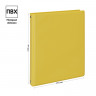 Тетрадь на кольцах А5, 80л., BG, обл. ПВХ, желтый