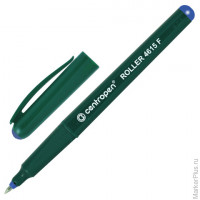 Ручка-роллер CENTROPEN, СИНЯЯ, трехгранная, корпус зеленый, узел 0,5 мм, линия письма 0,3 мм, 4615, 3 4615 0106, 5 шт/в уп