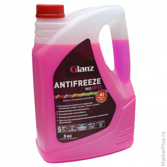 Антифриз Glanz G12 красный 5кг (36225)