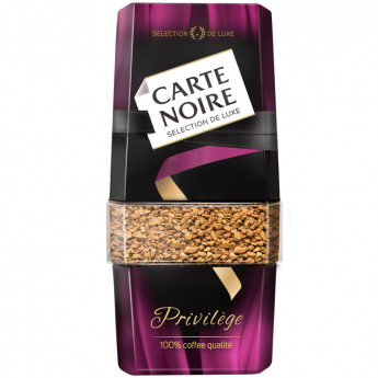 Кофе растворимый Carte Noire "Privil?ge", сублимированный с добавлением молотого, стеклянная банка, 95г