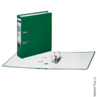 Папка-регистратор LEITZ, механизм 180°, покрытие пластик, 80 мм, зеленая, 10101255, 10101255P