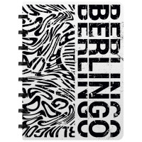 Бизнес-тетрадь А5+, 80л., Berlingo 'Monochrome', клетка, на кольцах, с возм. замены блока, 80г/м2, пластик. обложка 700мкм, линейка-закладка