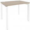 Стол ONIX-П П на металлокаркасе O.MP-SP-1.7 аттик дуб/белый Ш980