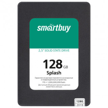 Твердотельный накопитель SSD SMARTBUY Splash 128 GB, 2,5", USB 3.0, черный, SBSSD-128GT-MX902-25S3
